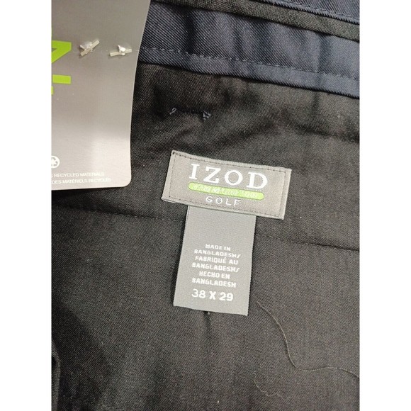 Izod Men's Navy Golf Pants Size 38x29 UPF-50 Sun Control Xtreme Function New - Picture 5 of 15